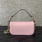 	 Colestore Valentino Garavani Locò Small Shoulder Bag In Calfskin With Jewel Logo Rose Cannelle 19x11x5cm - 3