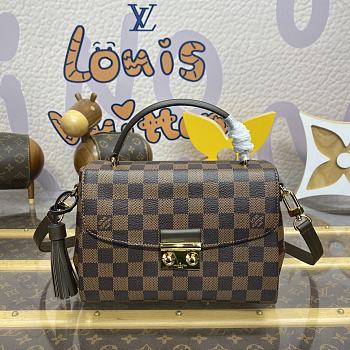 Colestore Louis Vuitton Croisette Damier Ebène Canvas 25x17x9.5cm