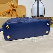 Colestore Louis Vuitton Capucines BB Sapphire Blue Lambskin Leather 27x9x17.3cm - 2