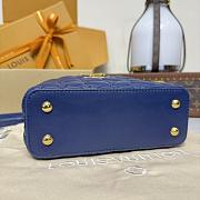 Colestore Louis Vuitton Capucines Mini Sapphire Blue Lambskin Leather 21x8x13.6cm - 6