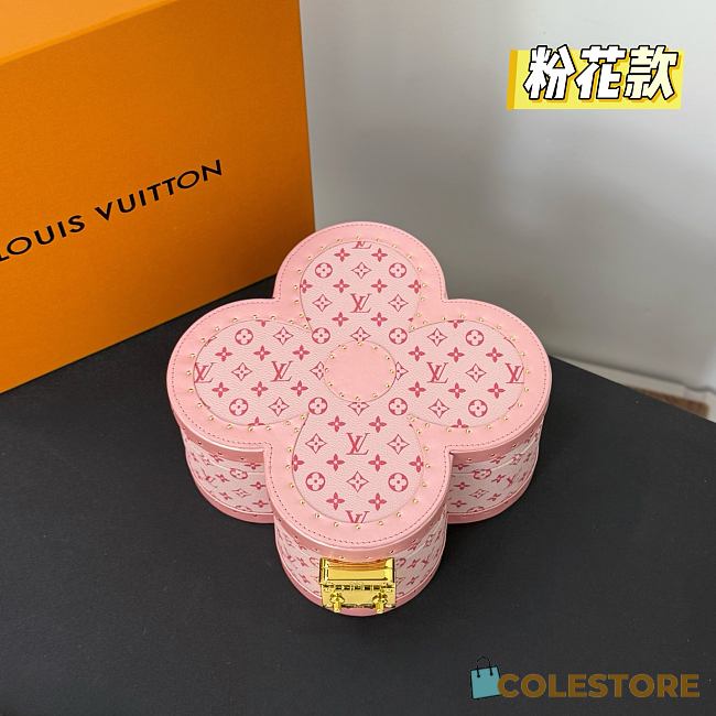 Colestore Louis Vuitton Blooming Box Monogram Coated Canvas Pink 24.3 x 24.3 x 10.3 cm - 1