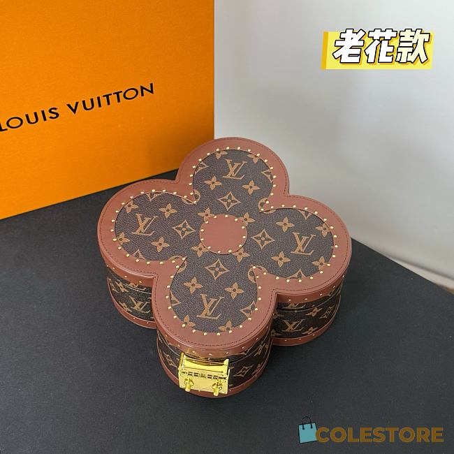Colestore Louis Vuitton Blooming Box Monogram Coated Canvas Brown 24.3 x 24.3 x 10.3 cm - 1