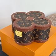 Colestore Louis Vuitton Blooming Box Monogram Coated Canvas Brown 24.3 x 24.3 x 10.3 cm - 4