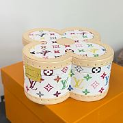 Colestore Louis Vuitton Blooming Box Monogram Coated Canvas White 24.3 x 24.3 x 10.3 cm - 2
