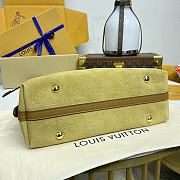 Colestore Louis Vuitton CarryAll PM Mahina Beige Suede Leather 29x12x24cm - 6