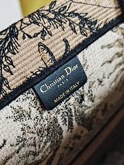 Colestore Dior Book Tote Bag Astrological/Sun & Moon Beige and Black Embroidery Motif 41.5x34.5x16cm - 2