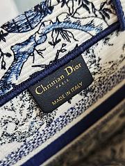 	 Colestore Dior Book Tote Bag Astrological/Sun & Moon Navy and White Embroidery Motif 26.5 x21 x14 cm - 5