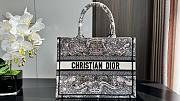 Colestore Dior Book Tote “Butterfly Around The World” Embroidery White 36.5x28x14cm  - 1