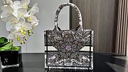 Colestore Dior Book Tote “Butterfly Around The World” Embroidery White 26.5x21x14 cm - 4