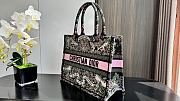 	 Colestore Dior Book Tote “Butterfly Around The World” Embroidery Pink 36.5x28x14cm  - 5