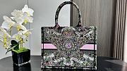 	 Colestore Dior Book Tote “Butterfly Around The World” Embroidery Pink 36.5x28x14cm  - 4