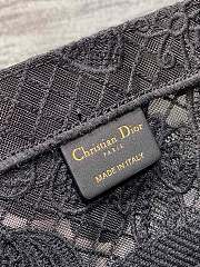 Colestore Dior Book Tote D-Lace Butterfly Motif Canvas Black 36.5x28x14cm - 6