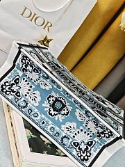 Colestore Dior Book Tote Butterfly Bandana Motif Canvas Blue 36.5x28x14cm  - 3