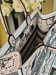 Colestore Dior Book Tote Butterfly Bandana Motif Canvas Beige 41.5x34.5x16cm - 6