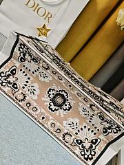 Colestore Dior Book Tote Butterfly Bandana Motif Canvas Beige 41.5x34.5x16cm - 4