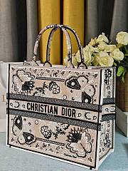 Colestore Dior Book Tote Butterfly Bandana Motif Canvas Beige 41.5x34.5x16cm - 2