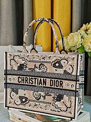 Colestore Dior Book Tote Butterfly Bandana Motif Canvas Beige 36.5x28x14cm  - 2
