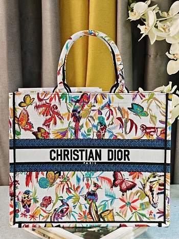 Colestore Dior Large Book Tote Toile De Jouy Fantastica 41.5x34.5x16cm