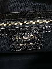 Colestore Dior Medium Voyage Bag Black Flat Macrocannage Crinkled Calfskin 28x18x12cm - 3