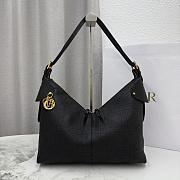 Colestore Dior Large Voyage Bag Black Flat Macrocannage Grained Calfskin 34 x 22 x 13cm - 1