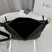 Colestore Dior Large Voyage Bag Black Flat Macrocannage Grained Calfskin 34 x 22 x 13cm - 4