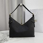 Colestore Dior Large Voyage Bag Black Flat Macrocannage Grained Calfskin 34 x 22 x 13cm - 2