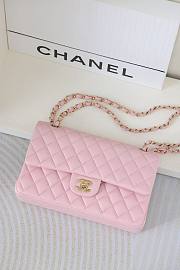 Colestore Chanel Flap bag  Shiny Lambskin & Gold Plated Metal Light Pink 25.5x15.5x6.5cm - 1