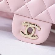 Colestore Chanel Flap bag  Shiny Lambskin & Gold Plated Metal Light Pink 25.5x15.5x6.5cm - 6