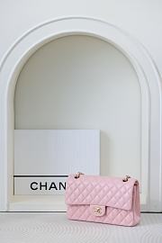 Colestore Chanel Flap bag  Shiny Lambskin & Gold Plated Metal Light Pink 25.5x15.5x6.5cm - 3