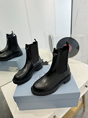 Colestore Prada Black Brushed Leather Chelsea Boots - 4