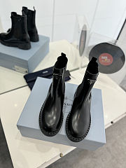 Colestore Prada Black Brushed Leather Chelsea Boots - 3
