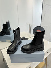 Colestore Prada Black Brushed Leather Chelsea Boots - 2