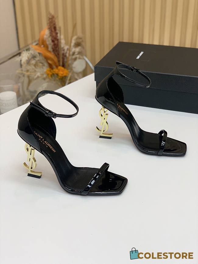 Colestore YSL Saint Laurent Opym Sandals in Patent Leather  - 1