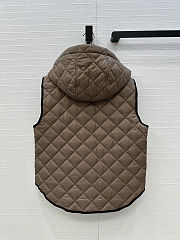 Colestore Brunello Cucinelli Quilted Nylon Padded Thermal Hooded Vest Light Brown - 3