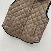 Colestore Brunello Cucinelli Quilted Nylon Padded Thermal Hooded Vest Light Brown - 2