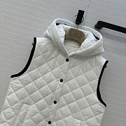 Colestore Brunello Cucinelli Quilted Nylon Padded Thermal Hooded Vest White - 5