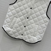 Colestore Brunello Cucinelli Quilted Nylon Padded Thermal Hooded Vest White - 2