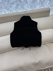 Colestore Prada Black Velvet Down Vest - 5