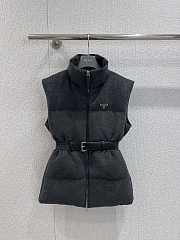 Colestore Prada Slate Gray Loden Down Vest - 1