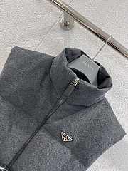 Colestore Prada Slate Gray Loden Down Vest - 4