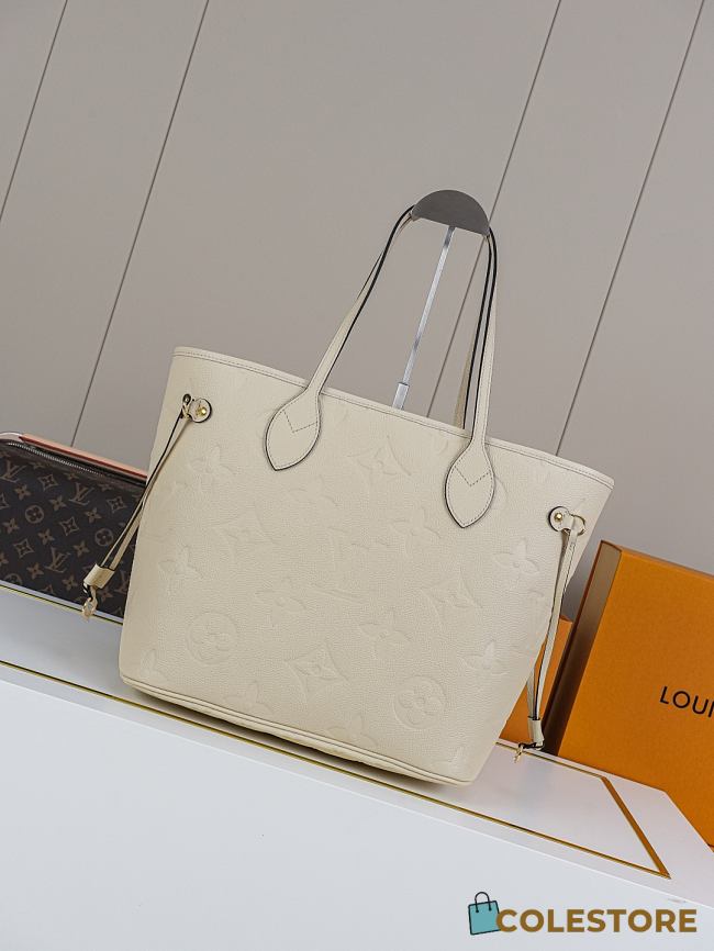 Colestore Louis Vuitton Neverfull MM Creme 31 x 28 x 14 cm  - 1