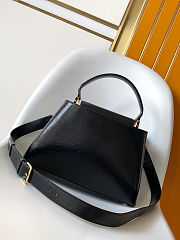 Colestore Louis Vuitton Capucines MM Souple Calfskin Leather Black 33 x 24 x 12 cm - 5