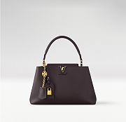 Colestore Louis Vuitton Capucines MM Souple Calfskin Leather Chocolate 33 x 24 x 12 cm - 1