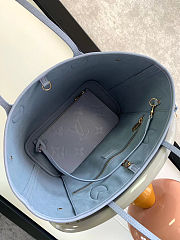 	 Colestore Louis Vuitton Neverfull MM Light Grey 31 x 28 x 14 cm - 4