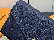 Colestore Louis Vuitton Sarah Monogram Empreinte Navy Wallet 19 x 10.5 x 2cm - 2
