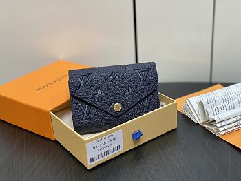 Colestore Louis Vuitton Victorine Monogram Empreinte Navy Wallet 12 x 9.5 x 1.5cm