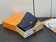 Colestore Louis Vuitton Victorine Monogram Empreinte Navy Wallet 12 x 9.5 x 1.5cm - 6