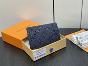 Colestore Louis Vuitton Victorine Monogram Empreinte Navy Wallet 12 x 9.5 x 1.5cm - 5