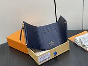 Colestore Louis Vuitton Victorine Monogram Empreinte Navy Wallet 12 x 9.5 x 1.5cm - 4