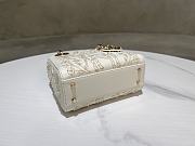 Colestore Dior Mini Lady Dior Bag White Calfskin with Gold 17×15×7cm - 6